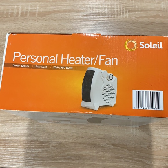 Brand New Personal Heater/Fan. Brand: Soleil. - Picture 5 of 8